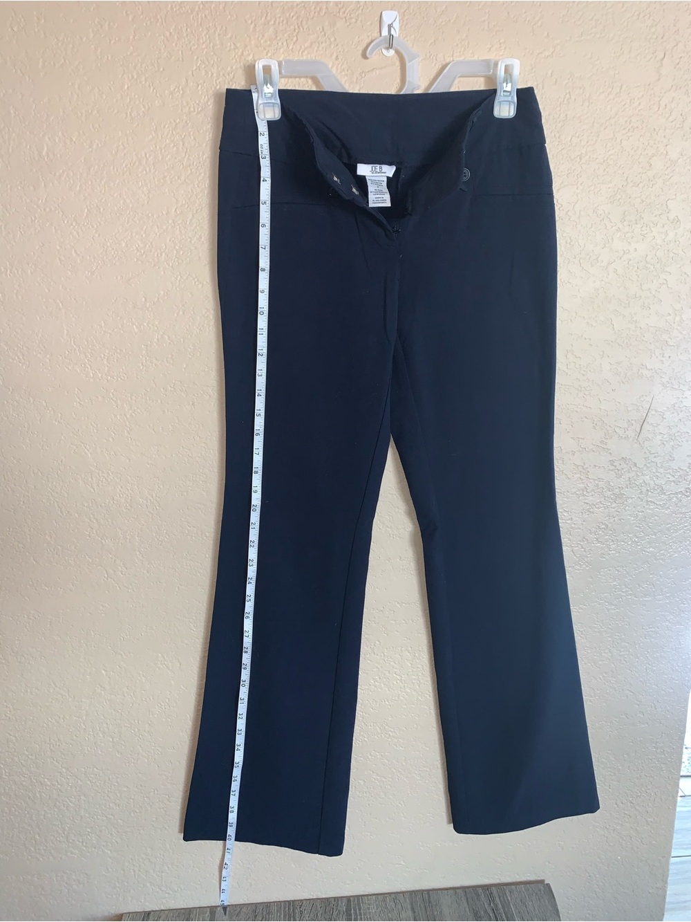 Joe B Navy Ponte Knit Pants with Hook Closure